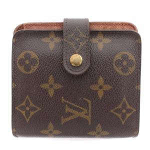 コンパクト ジップ モノグラム 財布 二つ折り M61667 サイフ ウォレット 茶 ブラウン