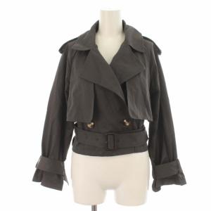 Ameri VINTAGE 19SS 3WAY シアードッキングコート SHEER DOCKING COAT トレンチコート ショート プリーツ カーキ