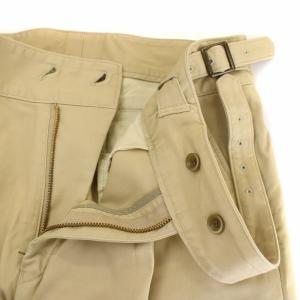 Brilla per il gusto スロウガン SLOWGUN グルカパンツ テーパード センタープレス ツイルタック ベルト 34 L ベージュ 24-23-0406-608