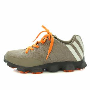 クロスフレックス crossflex ゴルフシューズ ナイロン ラバー US7.5 25.0cm 茶 ブラウン オレンジ 676019