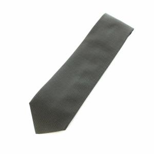 ネクタイ レギュラータイ トランプ柄 Hロゴ プリント 絹 シルク チャコール 白 ホワイト