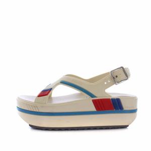 PRADA ラバー ストラップサンダル 厚底 スクエアトゥ 36.5 23.5cm ベージュ