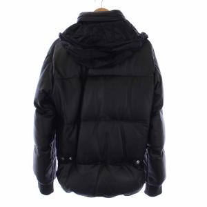 DSQUARED2 シープスキン ダウンジャケット Wジップ フード 48 71AM0555X7817 ブラック