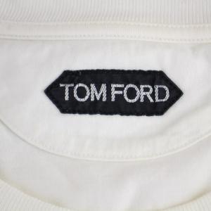 TOM FORD Tシャツ カットソー 半袖 クルーネック 48 L 白 ホワイト