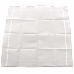 HERMES ハンカチ 2枚セット ポケットチーフ 2段BOX付き グレー 白 ホワイト