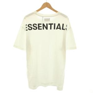 FOG ESSENTIALS Tシャツ カットソー クルーネック 半袖 ロゴプリント L 白 ホワイト 黒 ブラック /YT