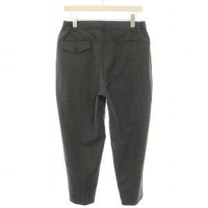 Comme des Garçons Homme Deux AD2020 サイドギャザースラックス イージーパンツ ジップフライ チェック柄 ウール S グレー DF-P030