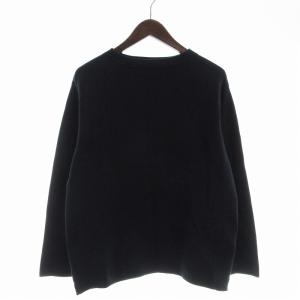 スビンコットン ニットバスクシャツ セーター S 黒 ブラック 63-02-34-02008 /EE