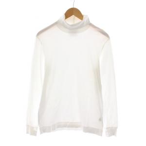 スーピマスムースタートルネック長袖Tシャツ プルオーバー 3 ホワイト SL7W-T354 /NQ