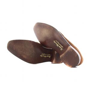 George Cleverley ローファー スエード 6.5 ブラウン 48522A