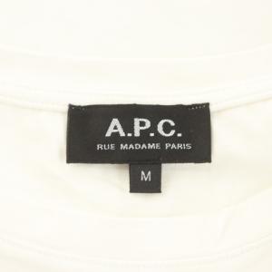 A.P.C. Tシャツ カットソー 半袖 ロゴ M 白 ホワイト /AN66