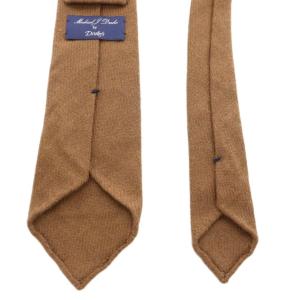 DRAKE'S Michael J Drake by レギュラータイ ネクタイ 茶 ブラウン /AN26