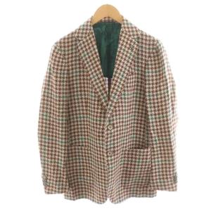 VINCENZO 35 テーラードジャケット チェック柄 46 ブラウン