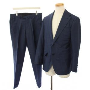 DORMEUIL モヘヤウール ソリッド スーツ 46 ネイビー