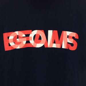 BEAMS GOLF ゴルフウェア レイヤーロゴタートルネックシャツ Tシャツ ロンT カットソー 長袖 ロゴプリント M 紺