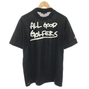 BEAMS GOLF ゴルフウェア オールグッドフラワーズ ALL GOOD FLOWERS バッグロゴモックネックシャツ Tシャツ