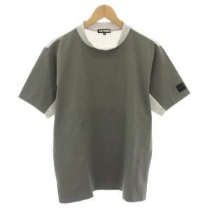 ビージースリー B.G.THREE ゴルフウェア メッシュ切替モックネックシャツ Tシャツ カットソー