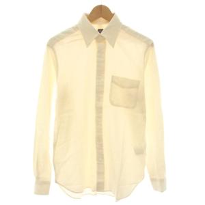コットンウールボタンダウンシャツ cotton wool BD shirts シャツ 長袖 39 アイボリー