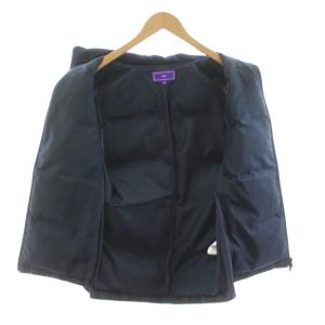 BEAMS GOLF ダウンベスト 切替 ジップアップ チェック柄 ワッペン M 緑 グリーン 黒 ブラック 紺 ネイビー 84-06-0019-803