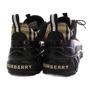 BURBERRY アーサー スニーカー ノバチェック 42 ブラック ITCALFAB14CHI