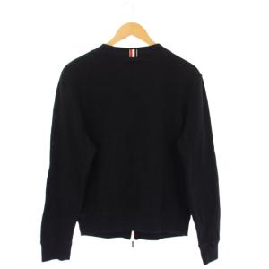THOM BROWNE ループバック オーバーサイズ RWB ストライプ ジャケット 2 ブラック MJT015AK8282