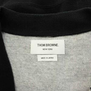 THOM BROWNE ループバック オーバーサイズ RWB ストライプ ジャケット 2 ブラック MJT015AK8282