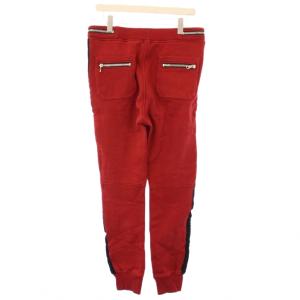 BALMAIN スウェットジョガーパンツ イージー L 赤 /KH