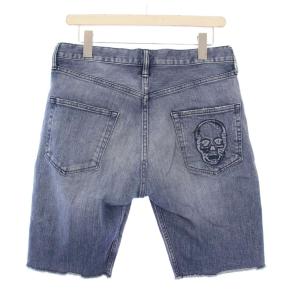 lucien pellat finet ショートデニムパンツ ジーンズ スカル 31 青 /KH