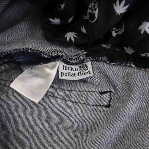 lucien pellat finet ショートデニムパンツ ジーンズ スカル 31 青 /KH