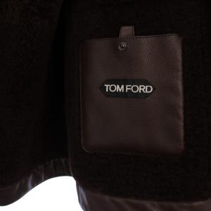 TOM FORD ダッフルコート チェック 46 ブラウン BD448