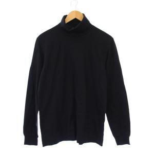 スーピマスムースタートルネック長袖Tシャツ カットソー 3 黒 SL7W-T354 /KH