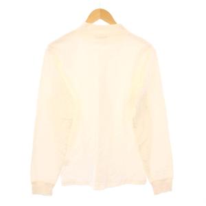 BEAMS F コットン モックネック ロングスリーブ Tシャツ ロンT 長袖 L 白 21-14-0018-849 /KH