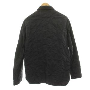 ARMANI JEANS ジャケット ブルゾン ジップアップ ステッチ ナイロン S 黒 ブラック V6C32PR /HN
