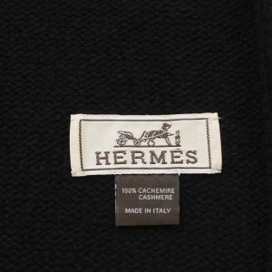 HERMES マフラー カシミヤ ブラック