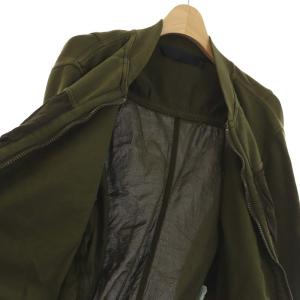 HAIDER ACKERMANN CROPPED BOMBER PERTH KHAKI ボンバージャケット ジャンパー ブルゾン 切替 ジップアップ S カーキ