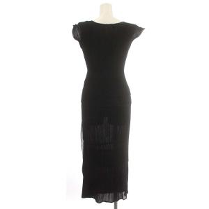 ISSEY MIYAKE WHITE LABEL セットアップ 半袖 カットソー スカート プリーツ 2 M ブラック
