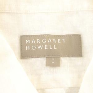 MARGARET HOWELL リネン シャツ ブラウス 麻 半袖 1 S 白 ホワイト