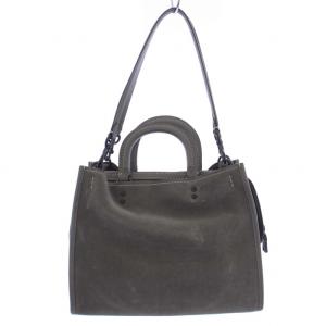 COACH ハンドバッグ ショルダーバッグ 2WAY スエード グレー 20315