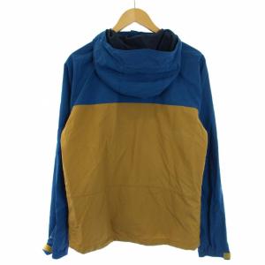 Columbia マウンテンパーカー ジャケット ジップアップ ロゴ刺繍 ナイロン M 青 ブルー ベージュ 1563851