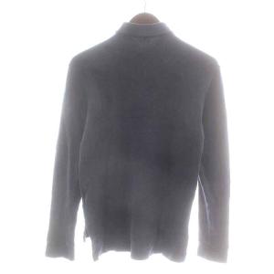 POLO RALPH LAUREN ポロシャツ 長袖 ハーフボタン ロゴ刺繍 XS 紺 ネイビー