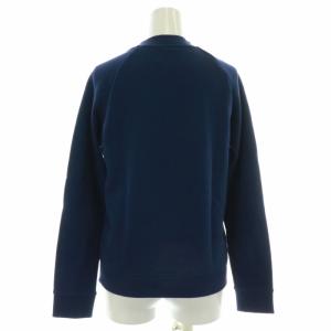 adidas トレフォイルクルースウェット TREFOIL CREW SWEAT カットソー ハイネック スタンドカラー 長袖 M 青 ブルー