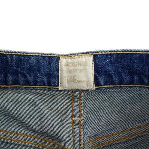 MOTHER Ron Herman THE TOMCAT デニムパンツ ジーンズ ストレート ボタンフライ ダメージ加工 26 L インディゴブルー