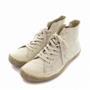 SPINGLE MOVE スニーカー ハイカット シューズ カンガルーレザー SS 23.5cm アイボリー SPM-443