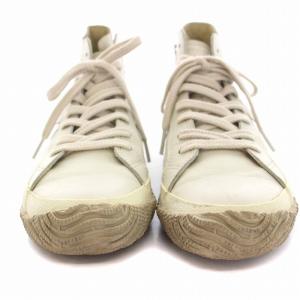 SPINGLE MOVE スニーカー ハイカット シューズ カンガルーレザー SS 23.5cm アイボリー SPM-443