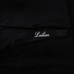 Leilian フレアスカート ひざ丈 ツイード チェック柄 ウール ナイロン 13+ XXL 黒 ブラック ピンク /BM