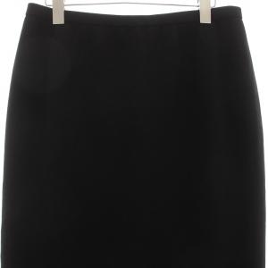 Leilian タイトスカート ひざ丈 ストレッチ ウール 大きいサイズ 13+ XXL 黒 ブラック /KU