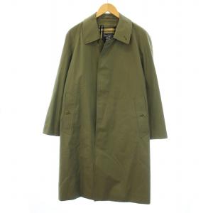 ヴィンテージ ステンカラーコート 裏地ノバチェック カーキ