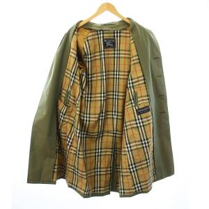 burberrys ヴィンテージ ステンカラーコート 裏地ノバチェック カーキ