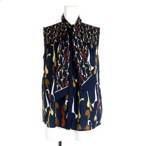 21AW シャツ ブラウス ノースリーブ 総柄 36 マルチカラー
