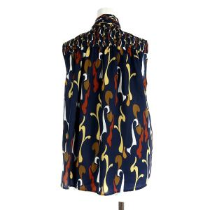 Diagram 21AW シャツ ブラウス ノースリーブ 総柄 36 マルチカラー